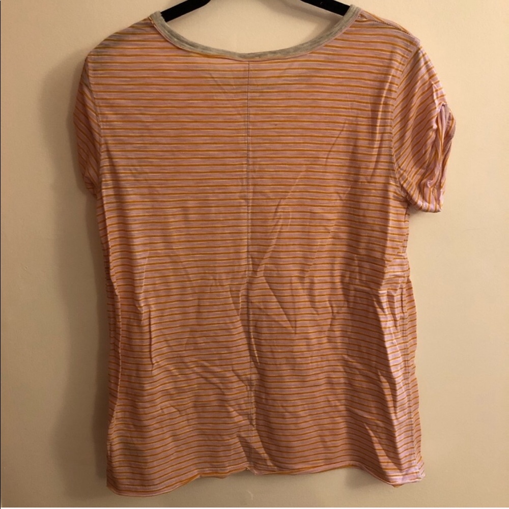 NWT FREE PEOPLE Striped Short Sleeves Clare Tee - Picture 6 of 7
